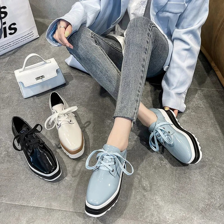 Lustra Platform Lace-Up Sneakers