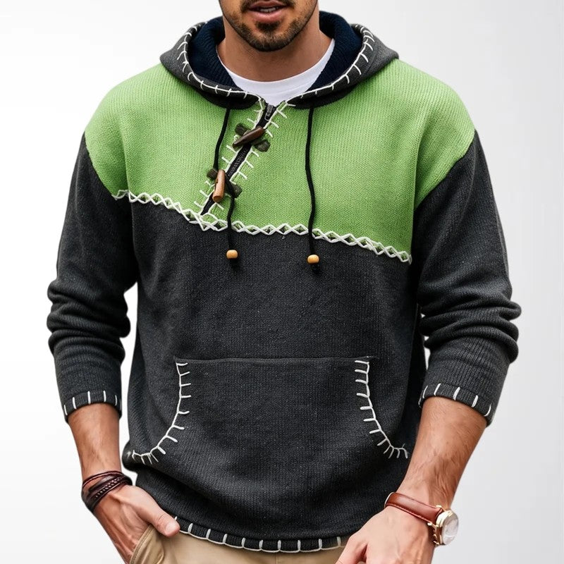 Whipstitch Colorblock Hoodie