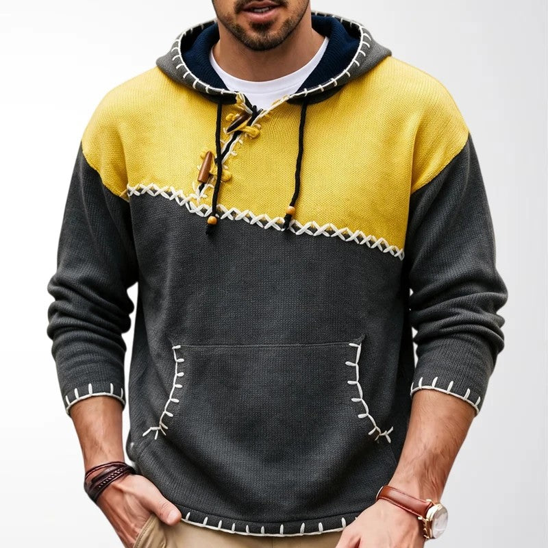 Whipstitch Colorblock Hoodie