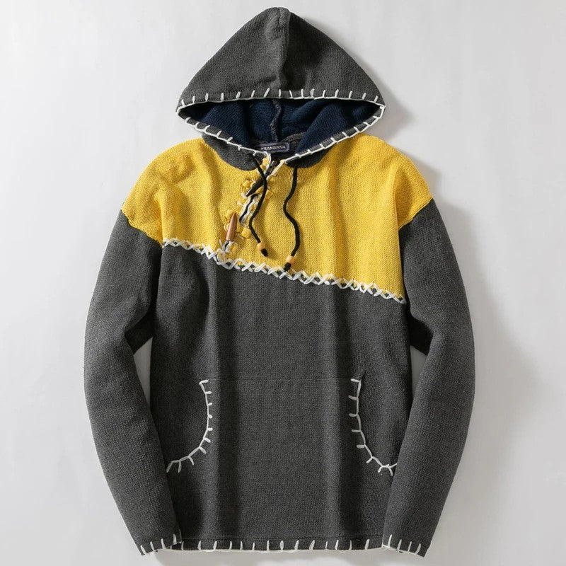 Whipstitch Colorblock Hoodie