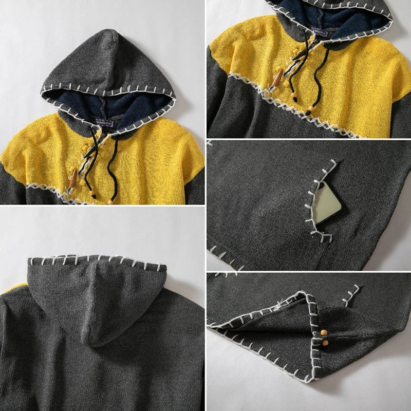 Whipstitch Colorblock Hoodie