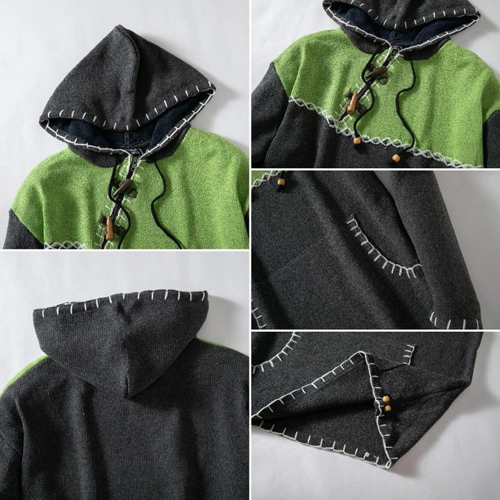 Whipstitch Colorblock Hoodie