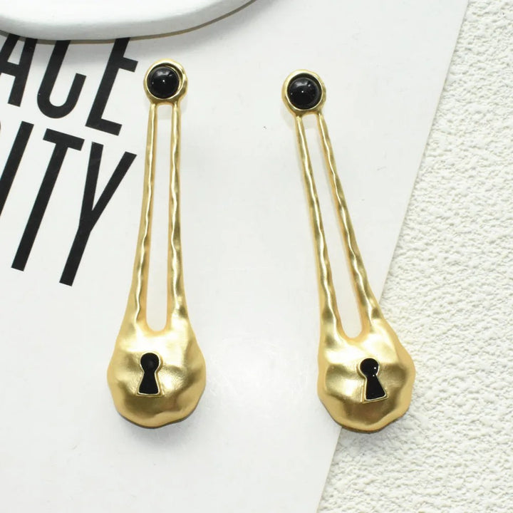 Keeper Keyhole Drop Earrings