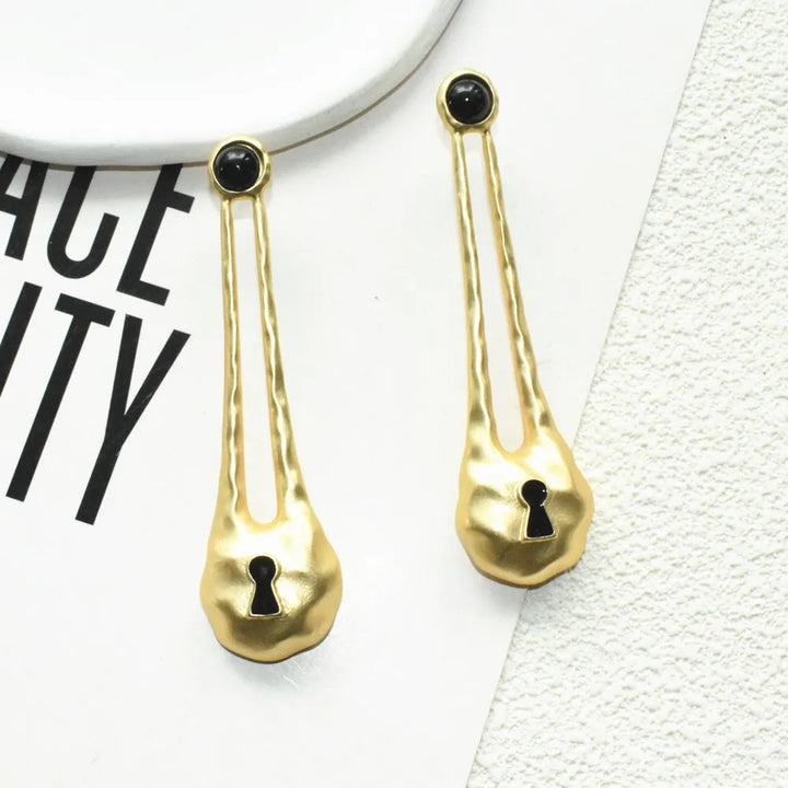 Keeper Keyhole Drop Earrings