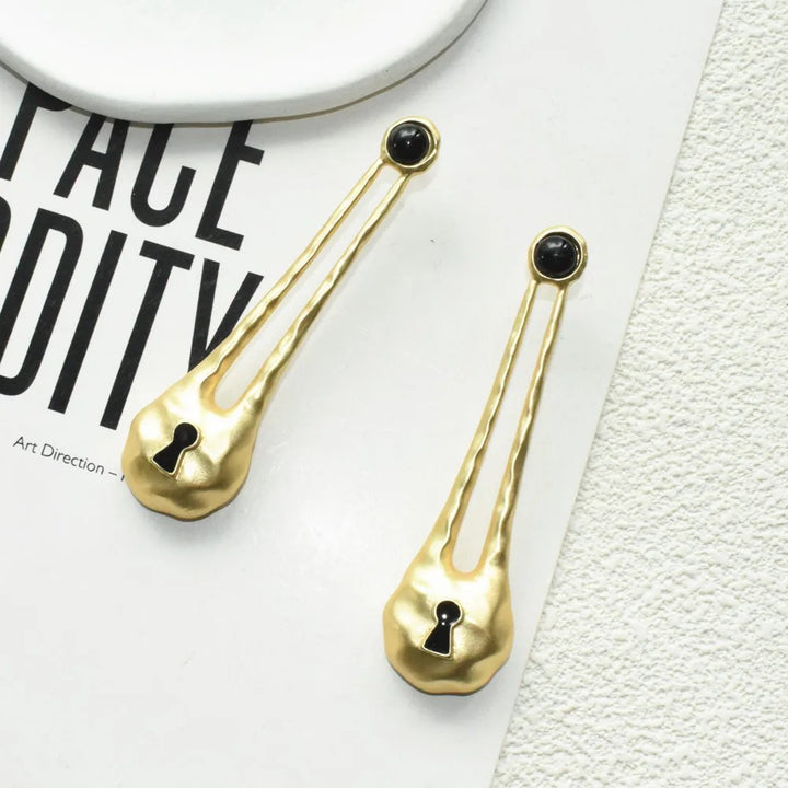 Keeper Keyhole Drop Earrings
