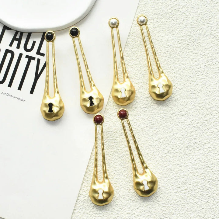 Keeper Keyhole Drop Earrings