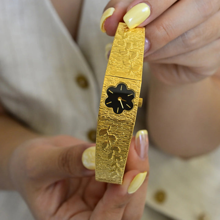 Petal Dial Cuff Watch