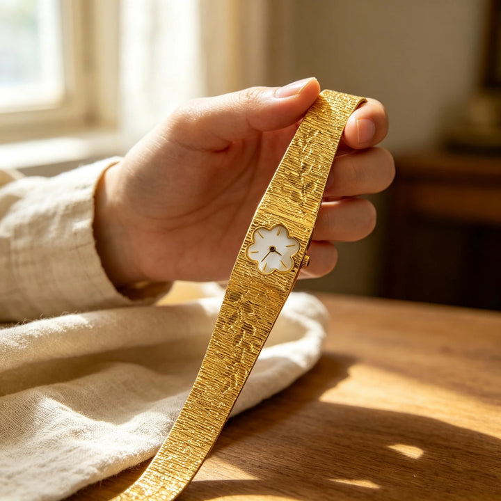 Petal Dial Cuff Watch