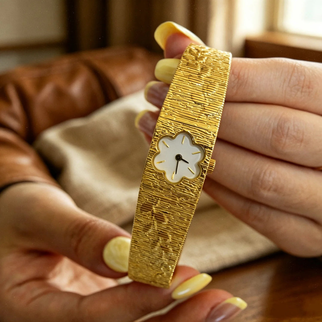 Petal Dial Cuff Watch