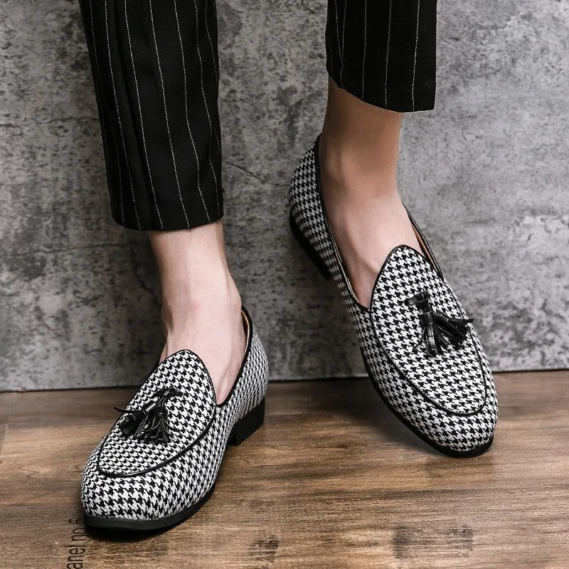 Checkmate Tassel Loafers