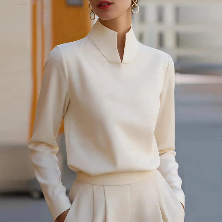 Mandarin Notch Blouse