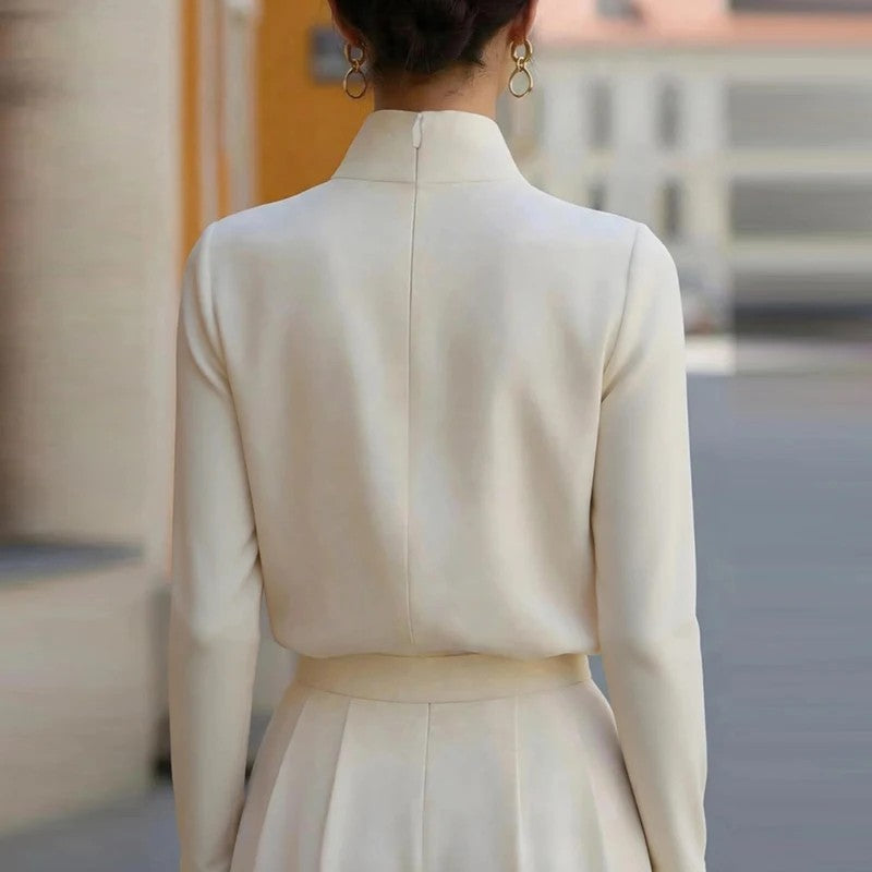 Mandarin Notch Blouse