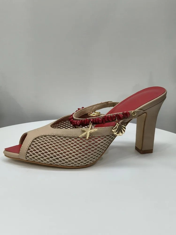 Sirena Charm Mesh Mules