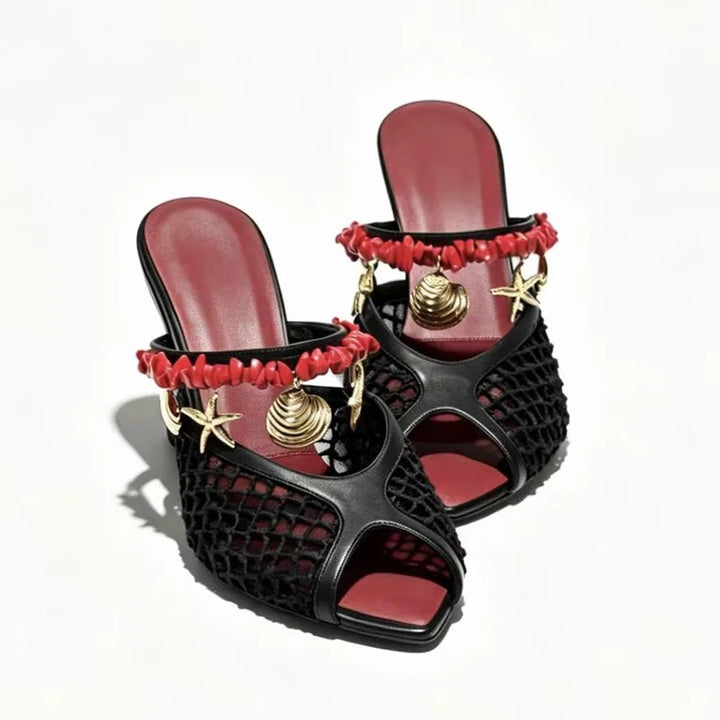 Sirena Charm Mesh Mules