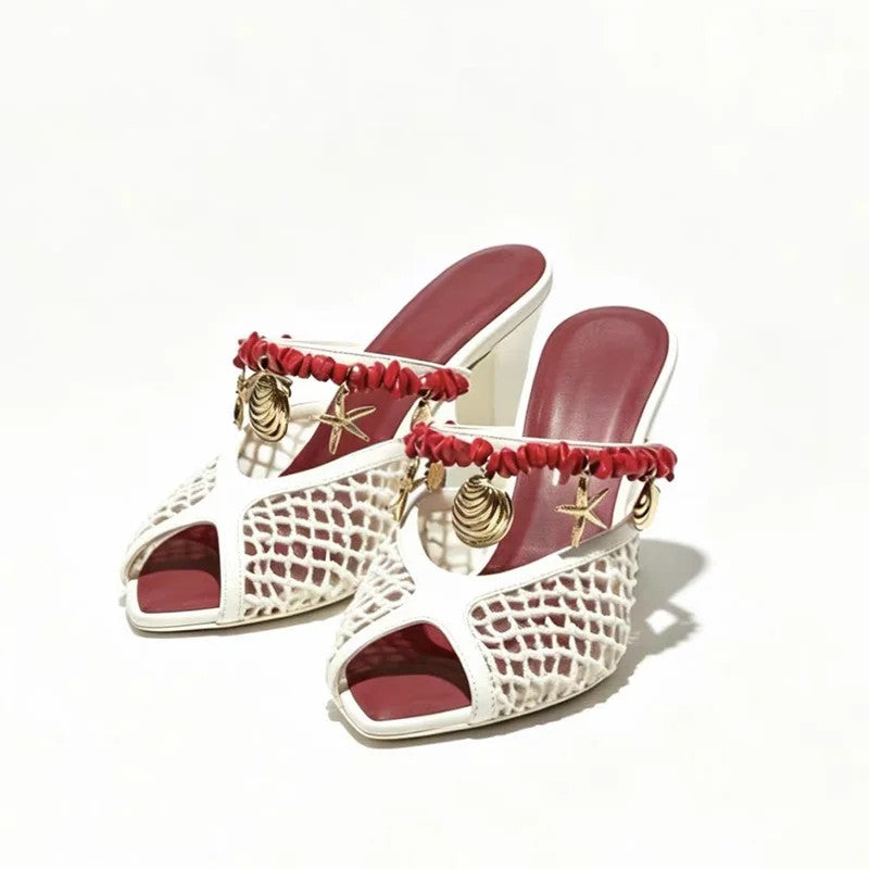 Sirena Charm Mesh Mules