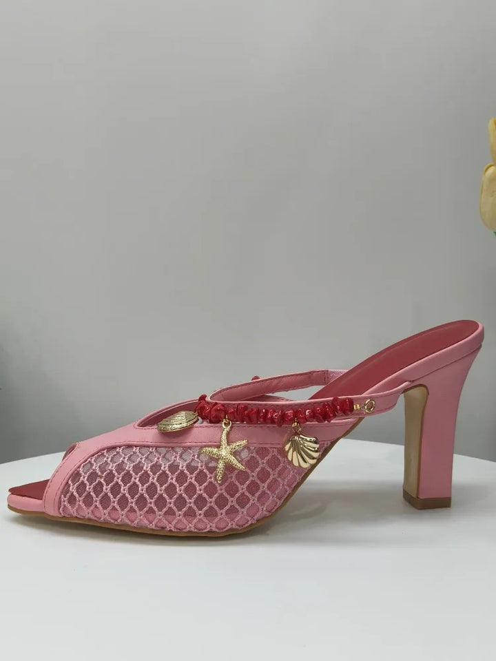 Sirena Charm Mesh Mules