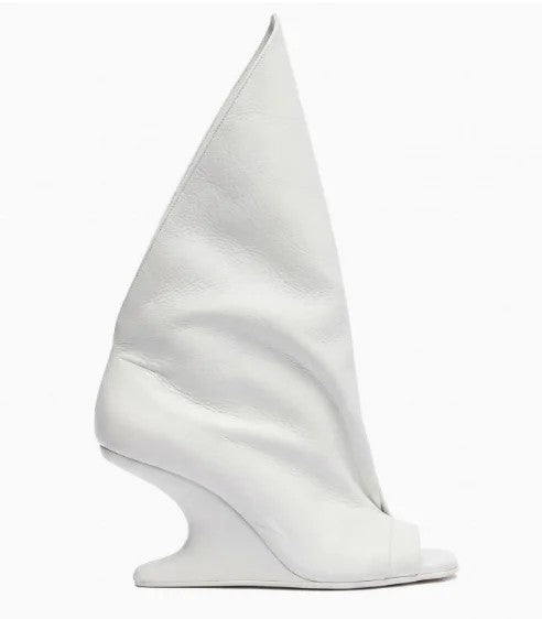 Vela Draped Peep-Toe Wedges