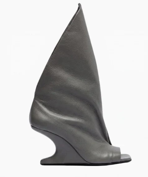 Vela Draped Peep-Toe Wedges