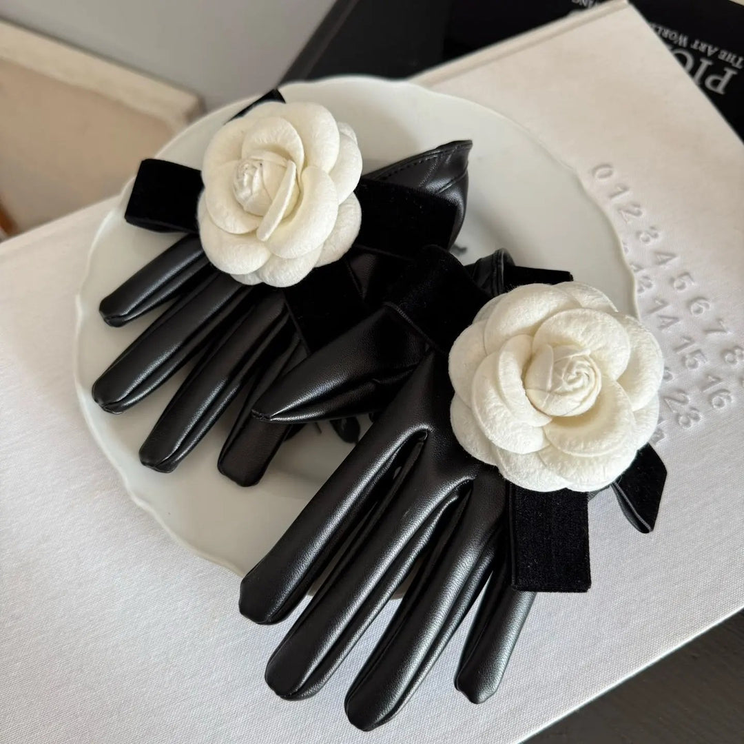 Camelia Leather Gloves