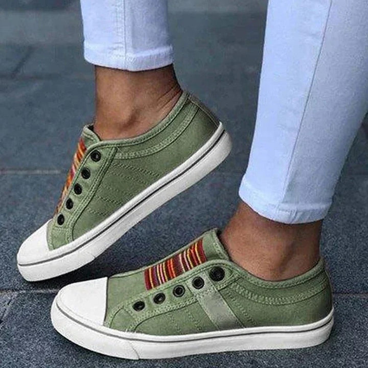 Serape Slip-On Canvas Sneakers