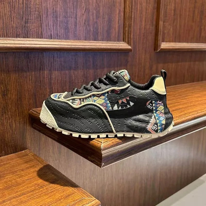 Tapestry Woven Platform Sneakers