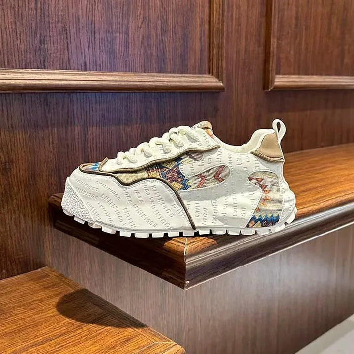 Tapestry Woven Platform Sneakers