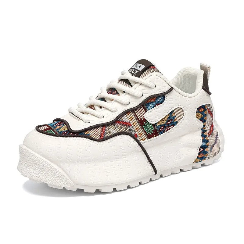 Tapestry Woven Platform Sneakers