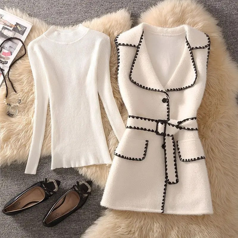 Coquette Whipstitch Vest Set