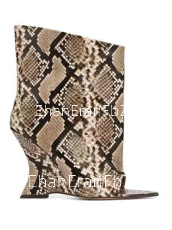 Falcata Wedge Ankle Boots
