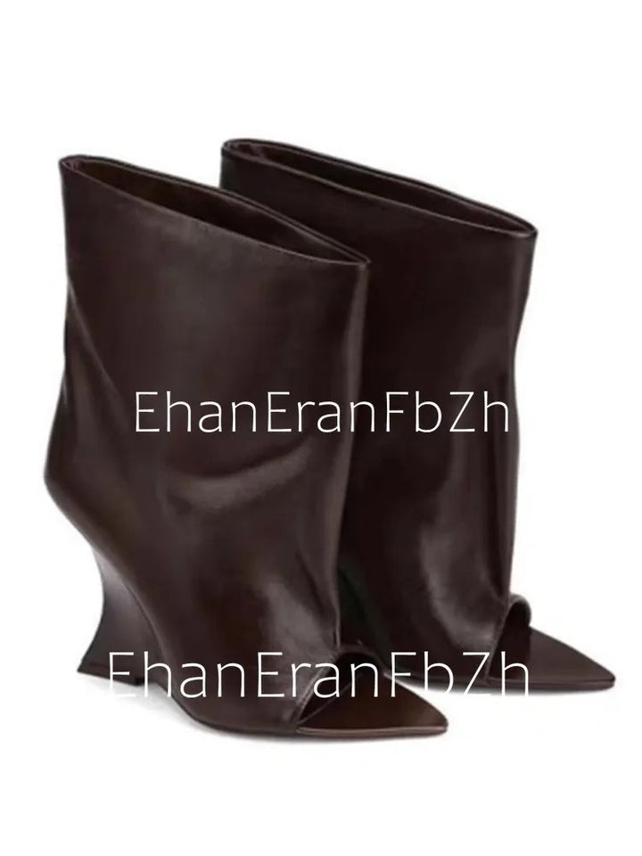 Falcata Wedge Ankle Boots