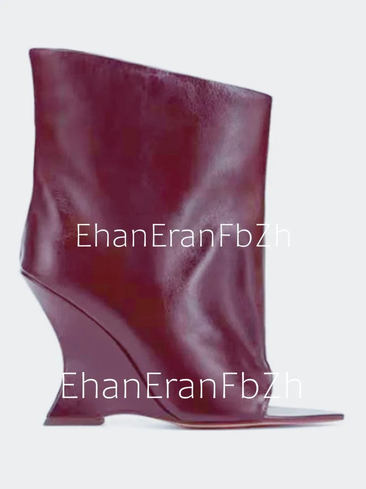 Falcata Wedge Ankle Boots
