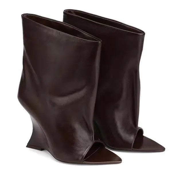 Falcata Wedge Ankle Boots