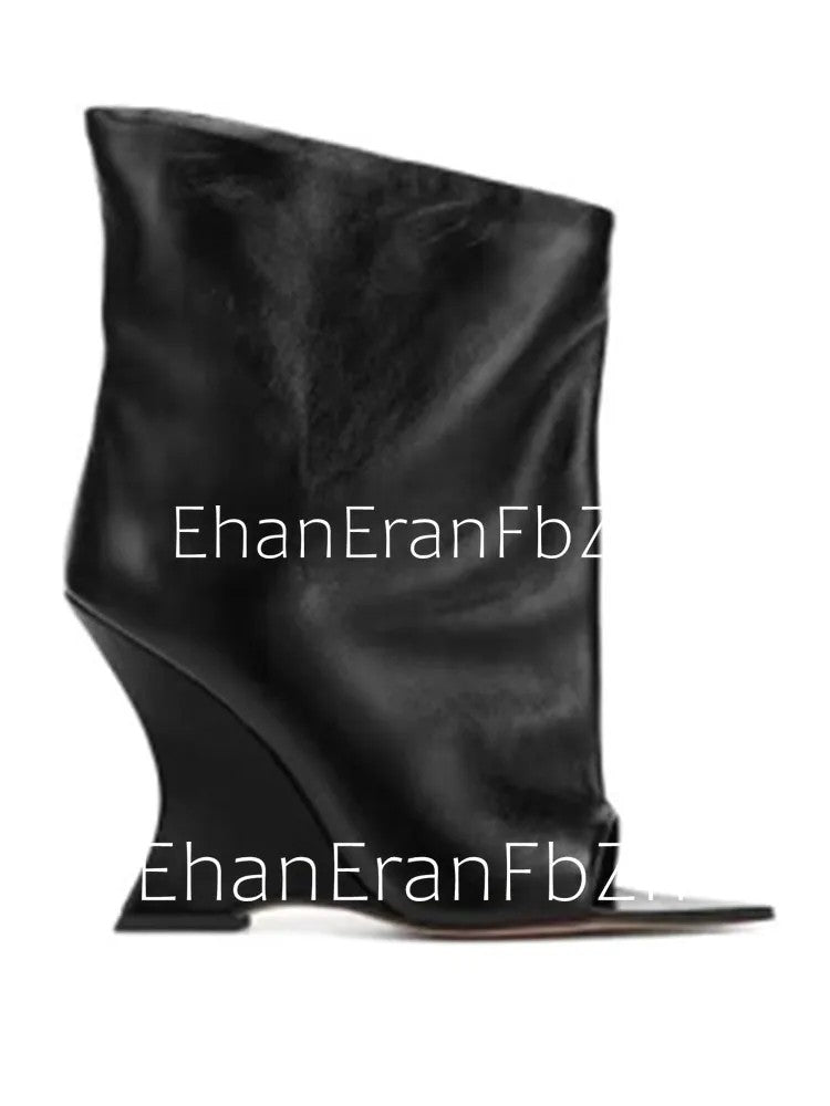 Falcata Wedge Ankle Boots