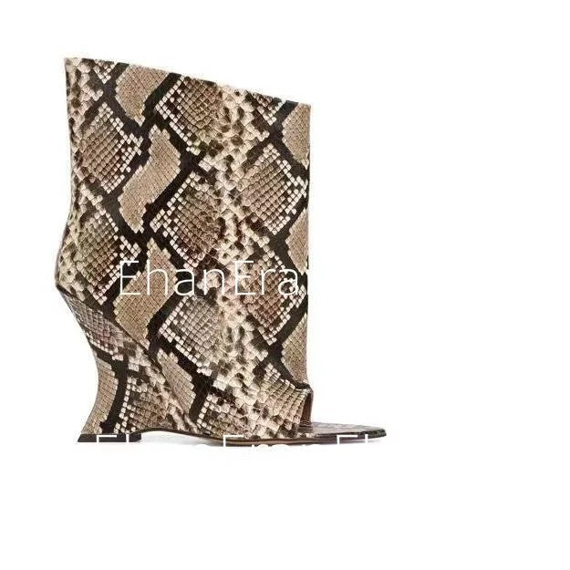 Falcata Wedge Ankle Boots