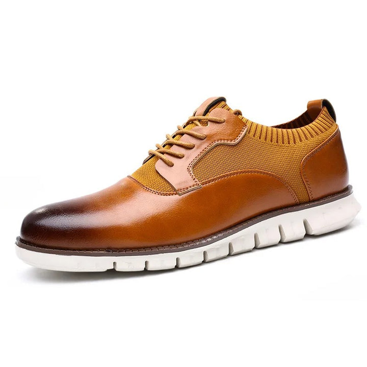 Ashcroft Knit-Panel Derbies