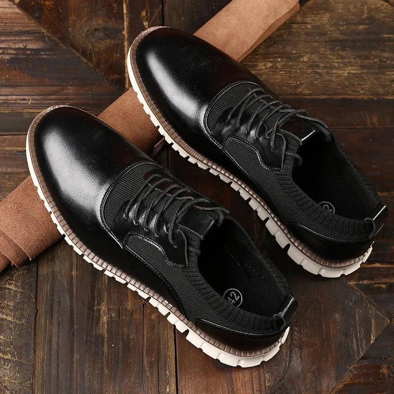 Ashcroft Knit-Panel Derbies