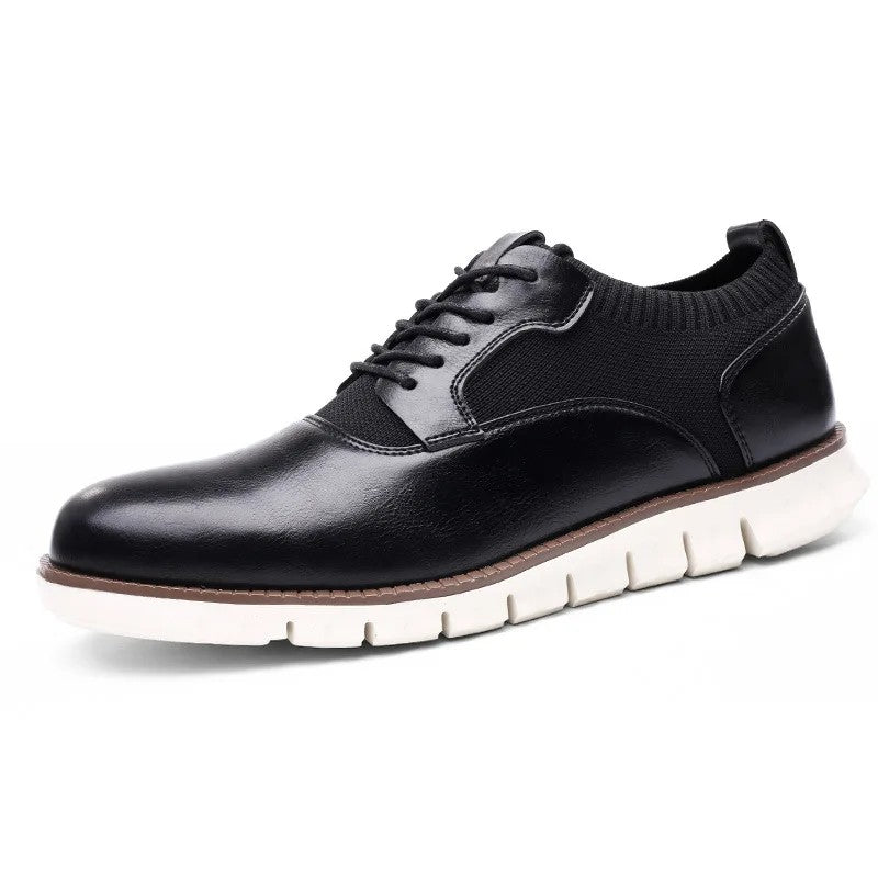 Ashcroft Knit-Panel Derbies