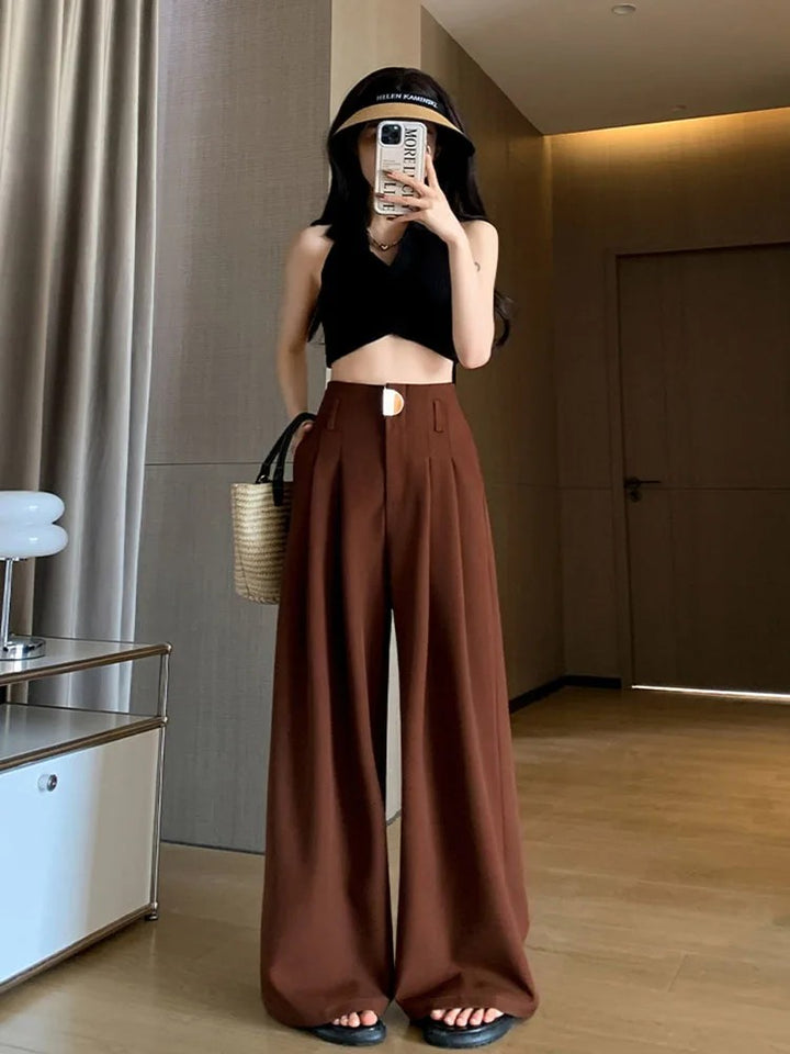 Atrium Pleated Wide-Leg Trousers