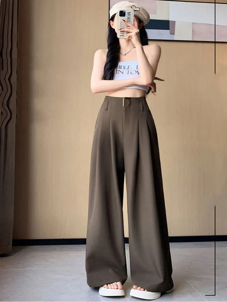 Atrium Pleated Wide-Leg Trousers