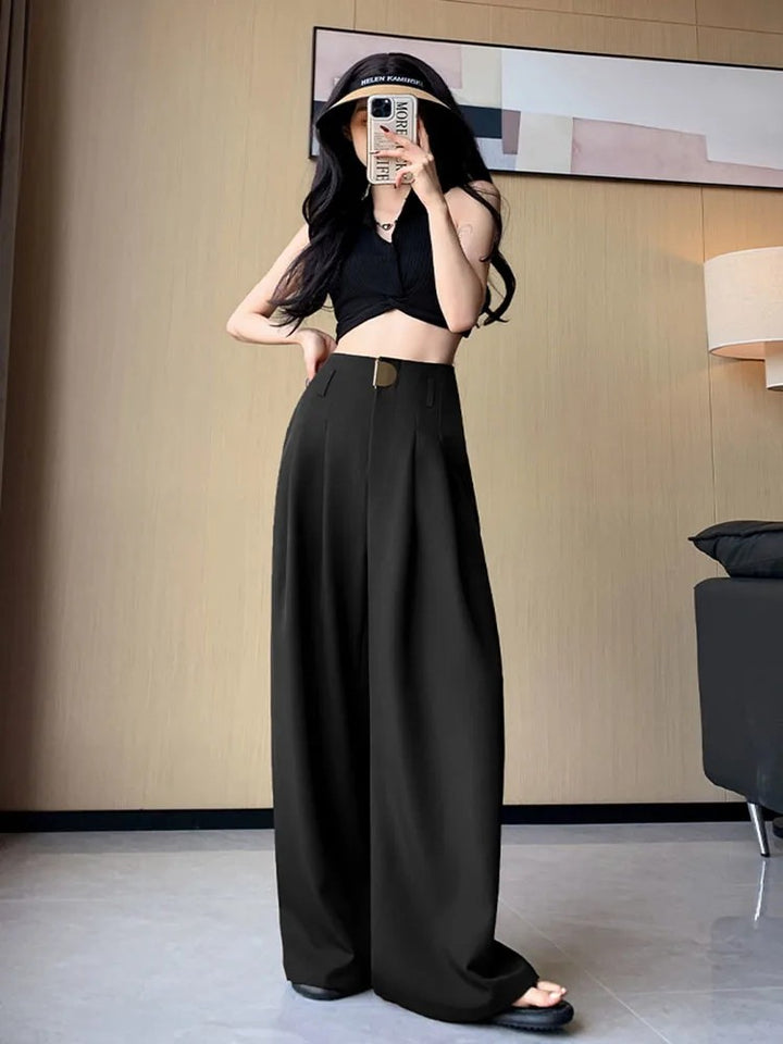 Atrium Pleated Wide-Leg Trousers