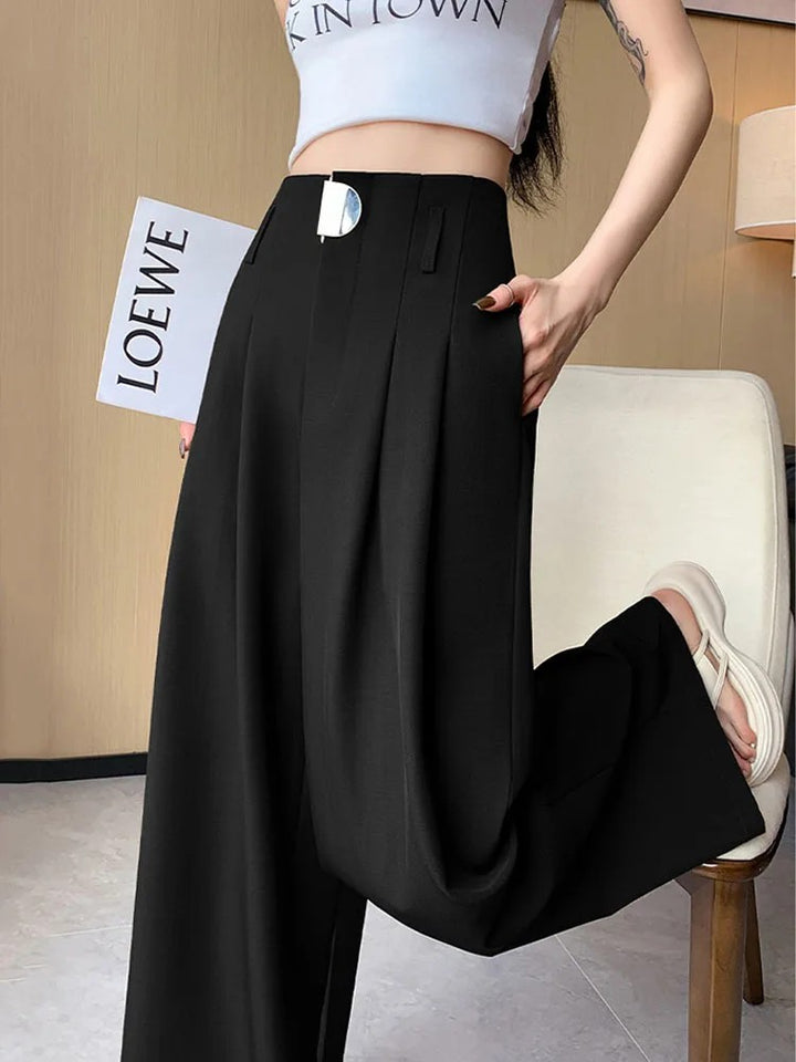 Atrium Pleated Wide-Leg Trousers