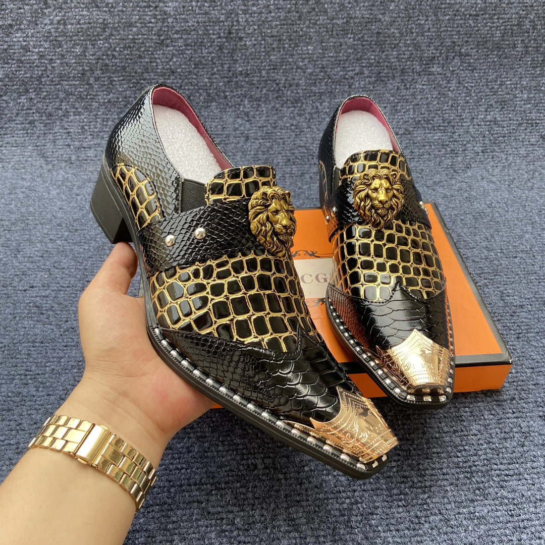 Leone Crest-Toe Loafers