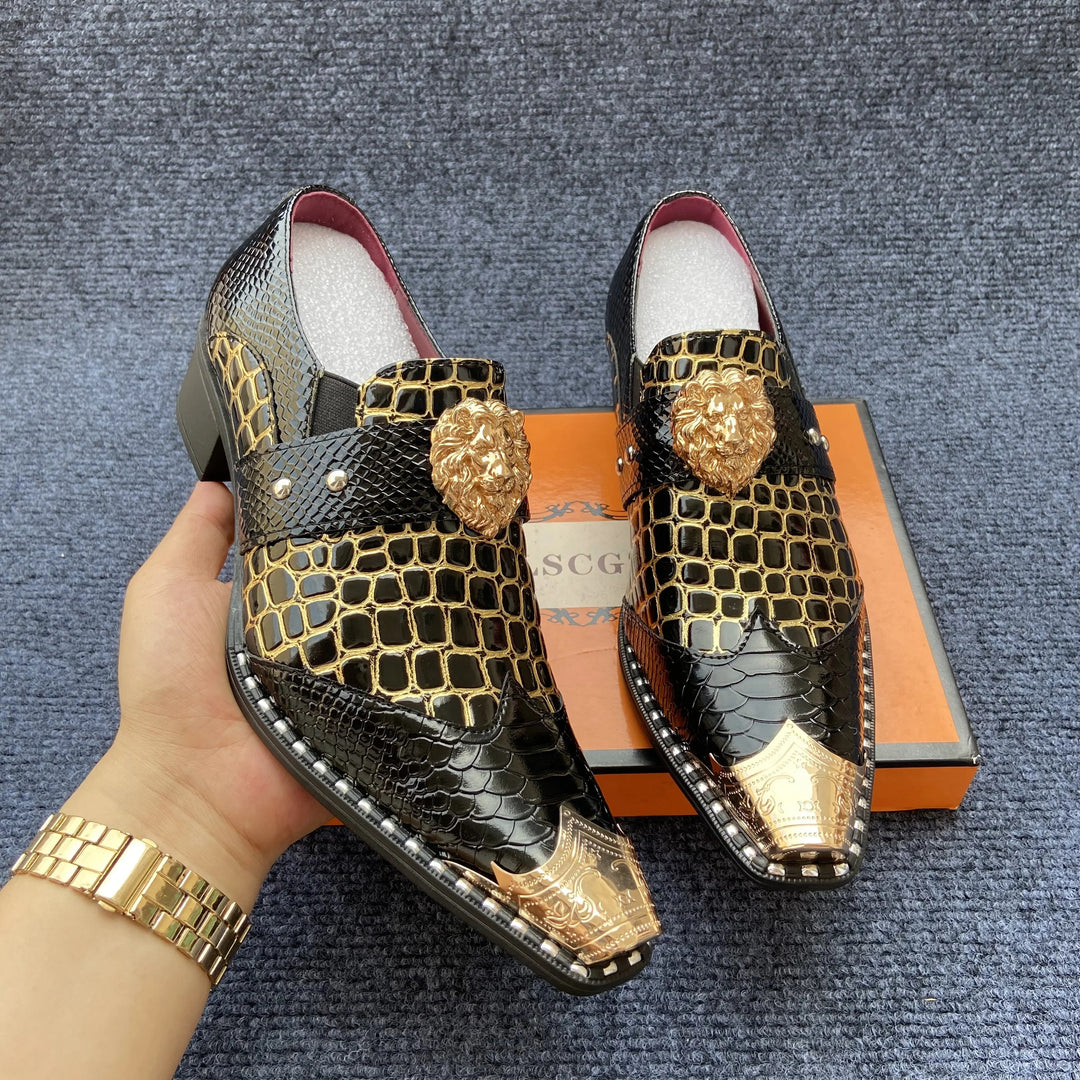 Leone Crest-Toe Loafers