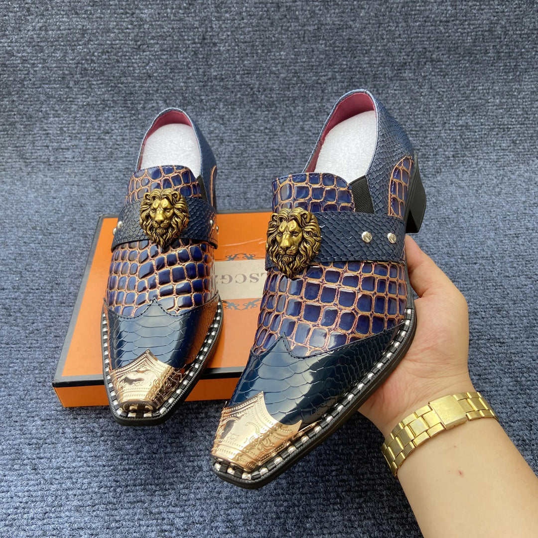 Leone Crest-Toe Loafers