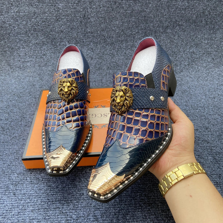Leone Crest-Toe Loafers
