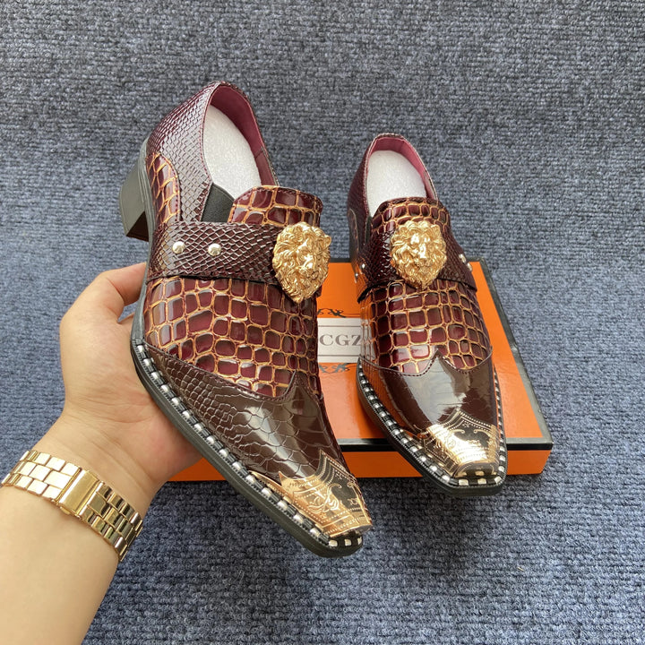 Leone Crest-Toe Loafers