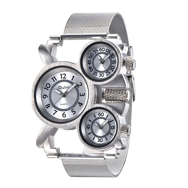 Cockpit Triple-Dial Watch