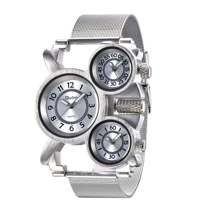 Cockpit Triple-Dial Watch