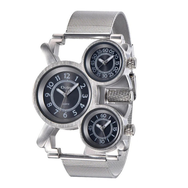 Cockpit Triple-Dial Watch