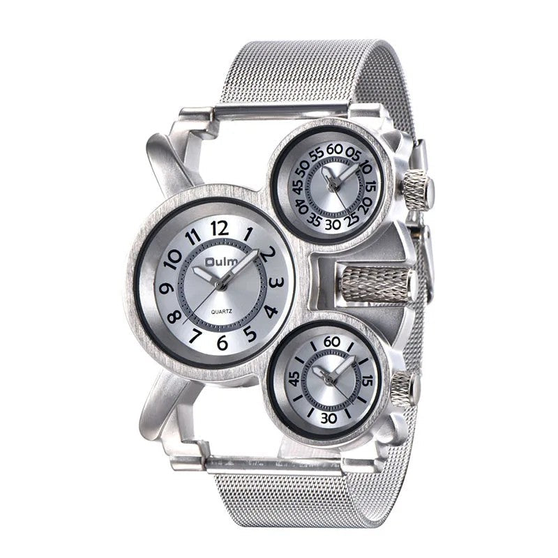 Cockpit Triple-Dial Watch